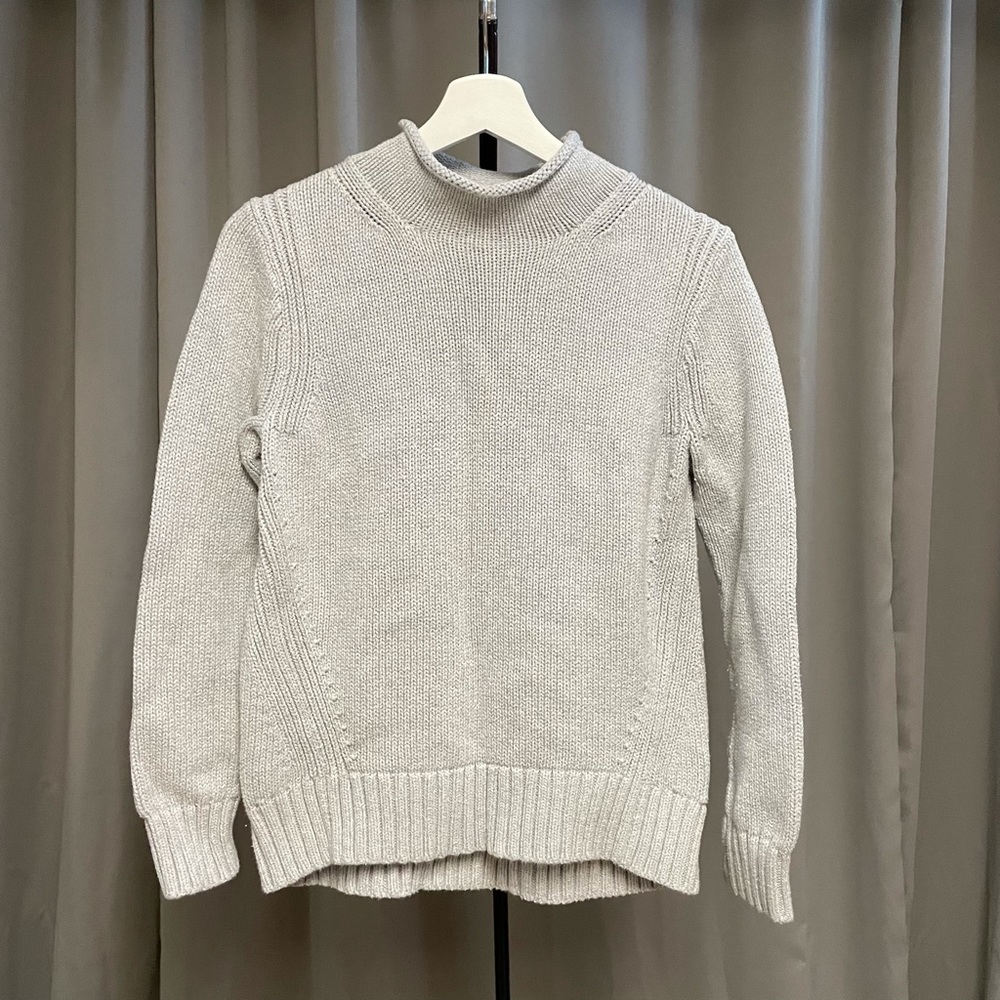 J. Crew Always Gray Roll Neck Sweater
